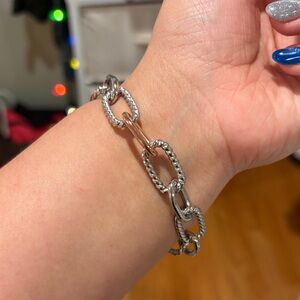 Elegant Silver Chain Bracelet